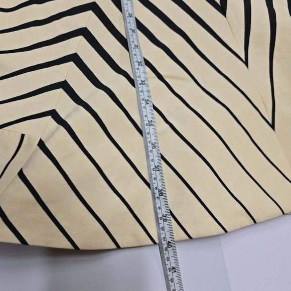 NWT HALSTON HERITAGE Beige Black Geometric Halter Midi Dress Size 12‎ - Picture 7 of 9